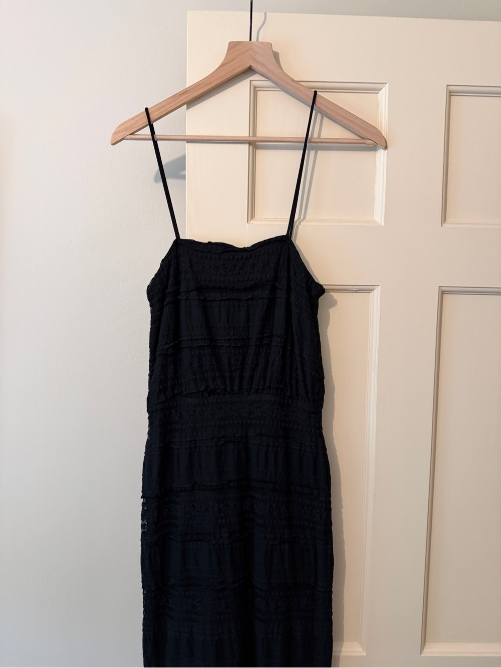 Tularosa Black Spaghetti Strap Women’s Dress
